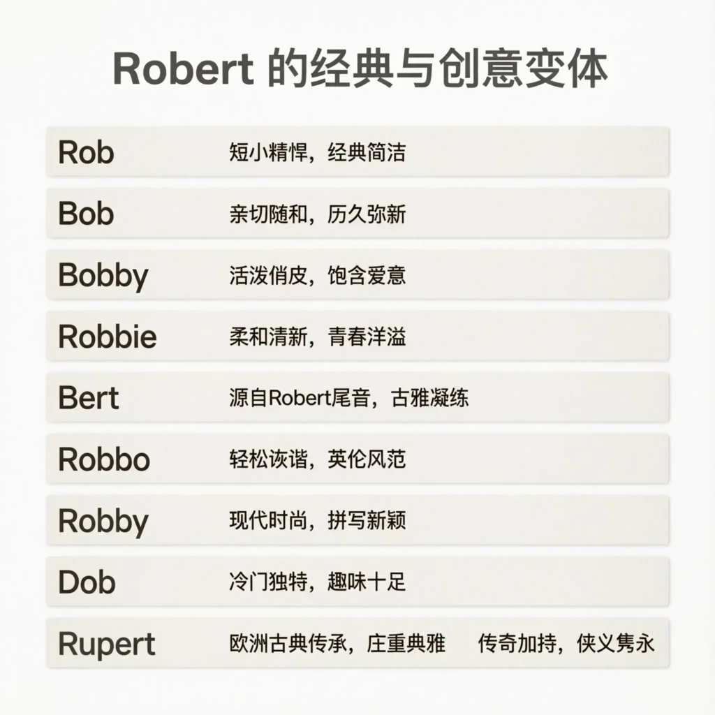 What are Nicknames for Robert